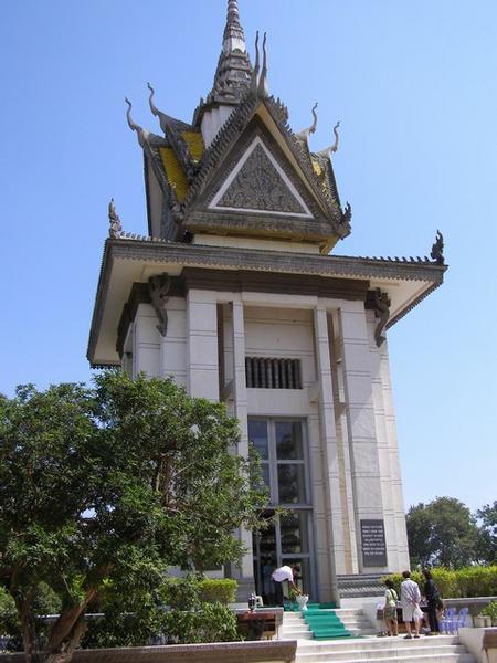 The Memorial Stupa At The Killing Fields