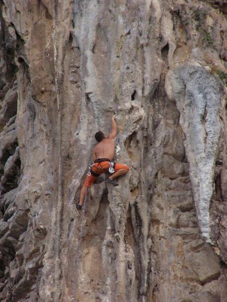 Rock Climbing On Phi Phi