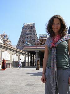 Laura At Kapaleeshwarar Temple