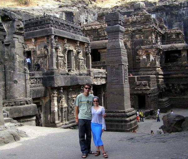 Ellora: Us At Kailasa Temple