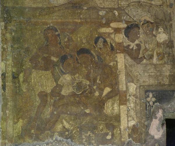 Ajanta: Famous Dying Princess Fresco In Cave 16 | Photo