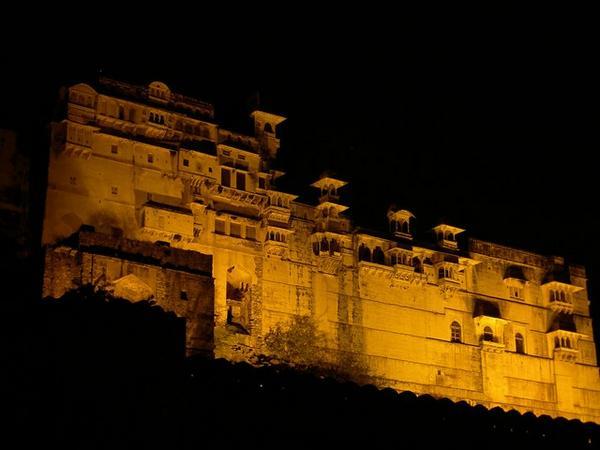 Bundi Palace By Night