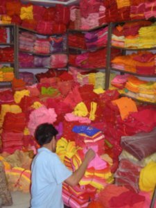 Colourful Cloth Seller