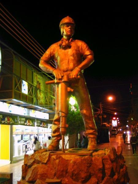 An Effigy of a Miner in Calama