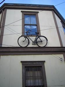 The Obvious Place to Park a Bike!