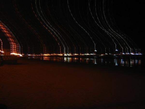 Trippy Harbour Lights at Puerto Madryn