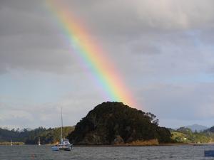 A Rainbow Over The Bay