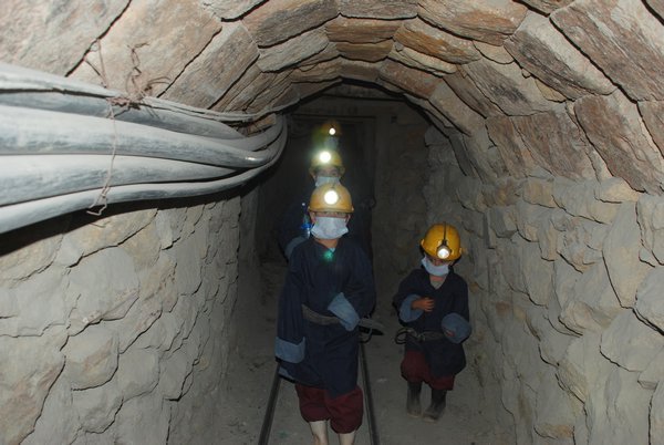 Walking in the mine