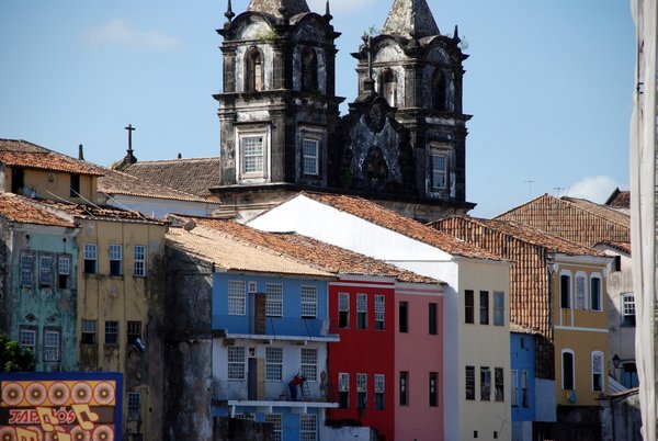 Colorful buildings in Salvador