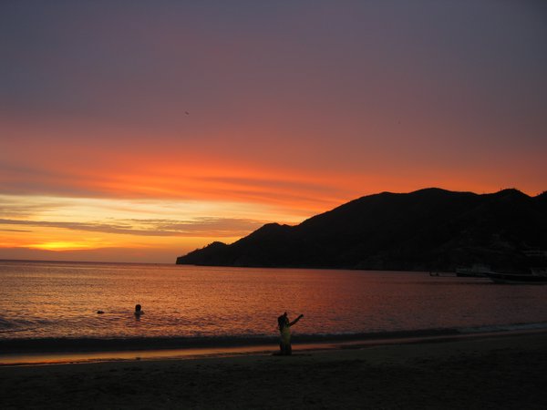 Sunset in Taganga Bay