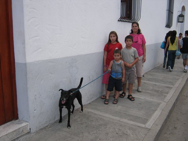 Walking Ally in the streets of Popayan