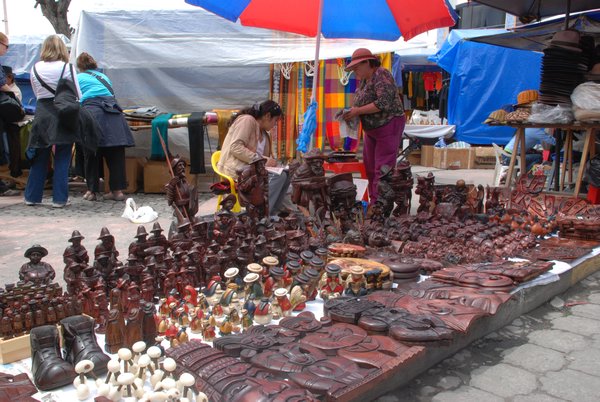 Sculptures Stall - Otavalo Market
