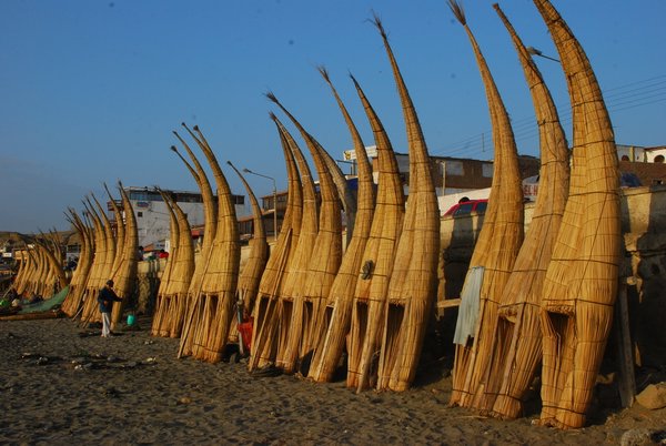 Fishing Rafts made of Reed