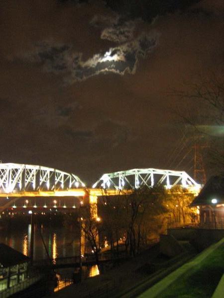 Cumberland River and Nashville lights
