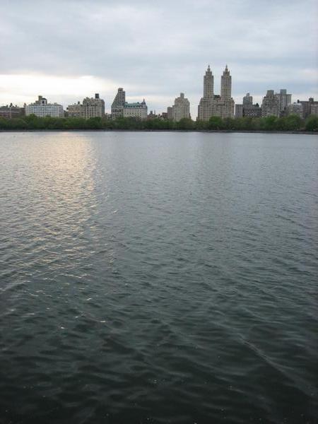 View across the reservoir in Central Park