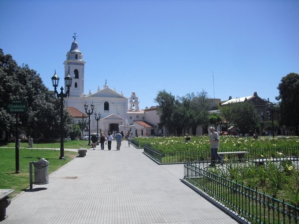 looking on to Iglesia de Nuestra Senora de Pilar
