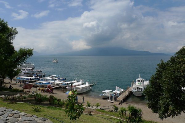 Boats on Lago de Atitlan