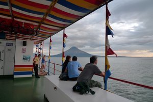 View of Ometepe from the ferry