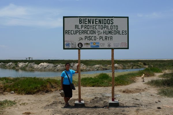 Eva´s sign on Pisco Playa