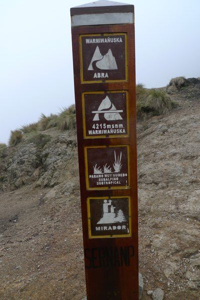 Sign at Dead Woman´s Pass