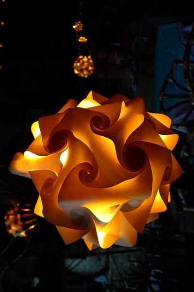 Paper latern at a restaurant
