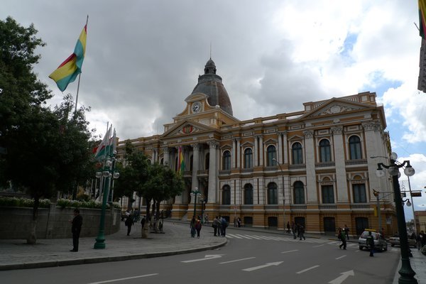 Government building around Plaza Murillo
