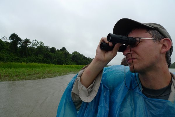 Searching for macaws on Lago Isla