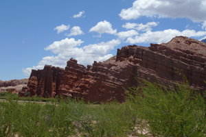 Rock formations in the Quebrada de las Conchas