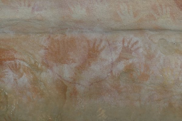 Handprints at Red Hands Cave