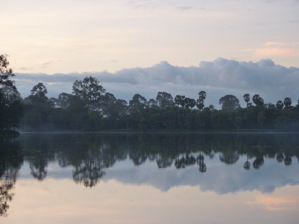 Morning mists at Angkor