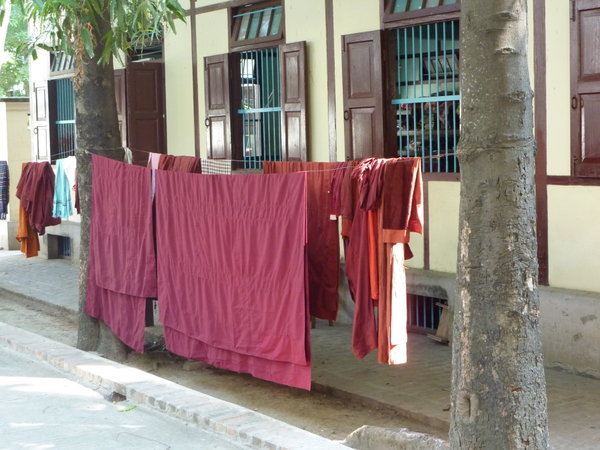 Monk Robes drying in the sun