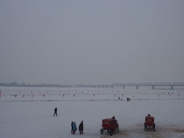 Harbin's frozen river