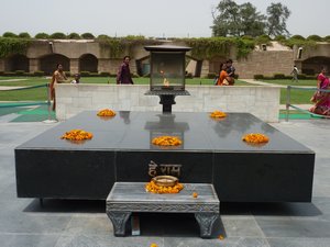 Raj Ghat - the spot of Ghandi's cremation