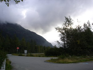 on the road from Whittier to Anchorage