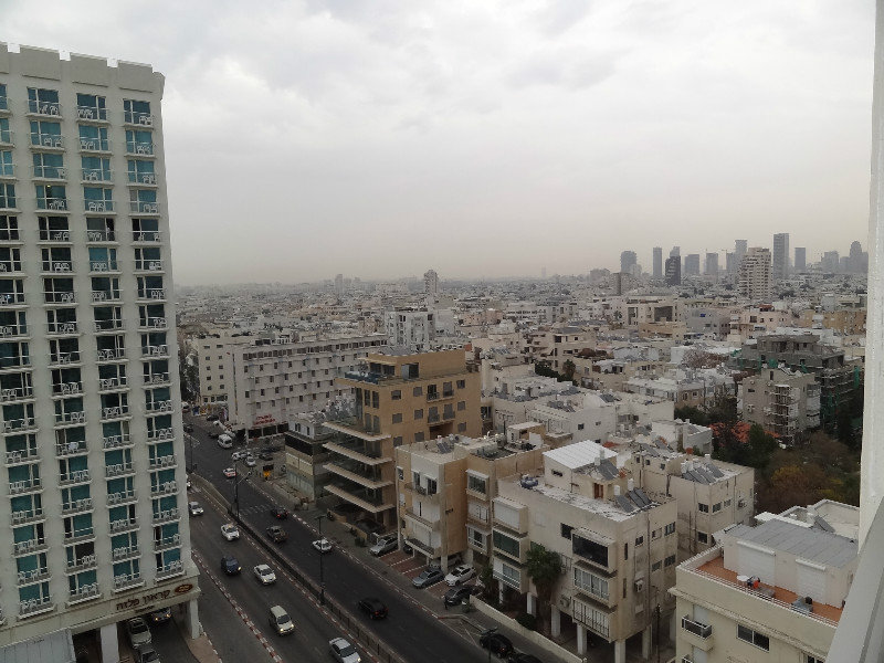 View of the city from our Tel Aviv hotel room