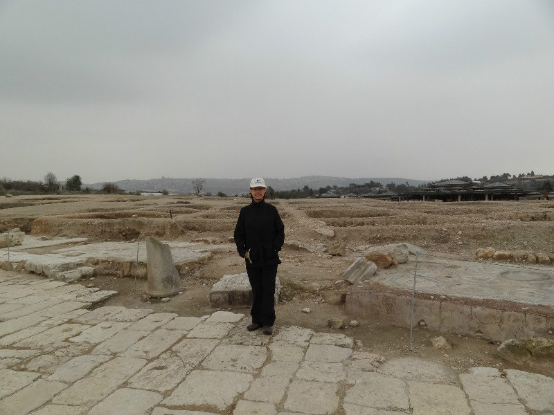 Kay at Sepphoris ruins