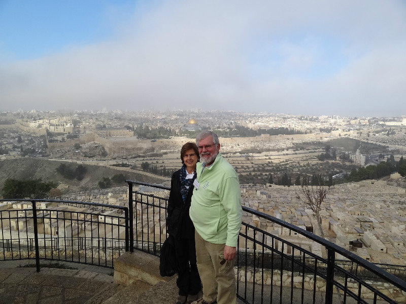 Kay & Butch at the Mount of Olives