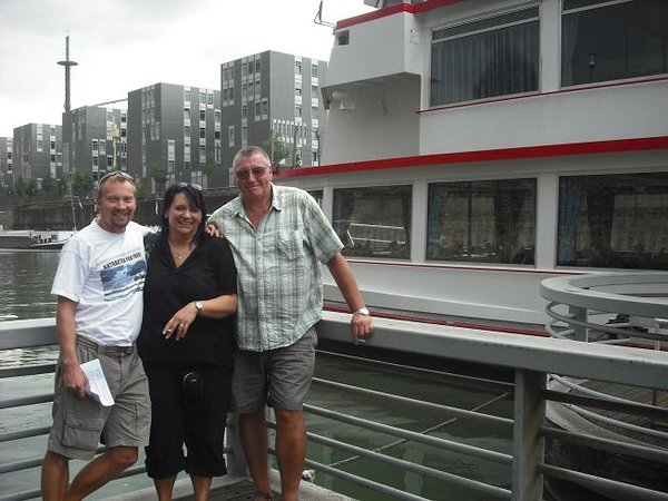 Boarding our harbour cruise