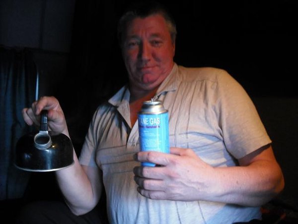 Namibian and his kettle