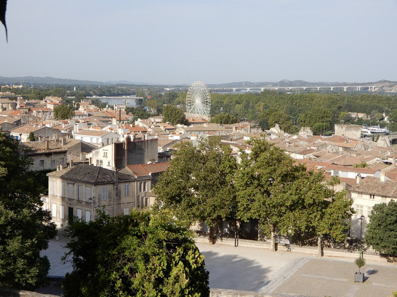 Views of Avignon from the higher elevations here