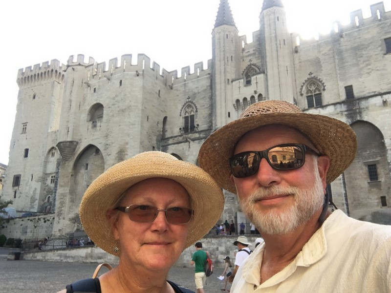 In Front of the Papal Palace in Avignon