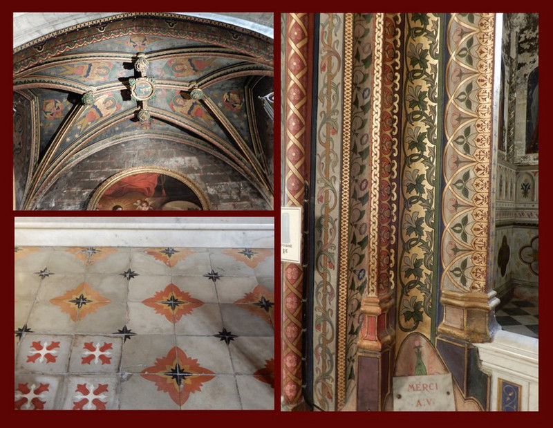 The Wall,  Floor & Ceiling Details at the Popes Palace