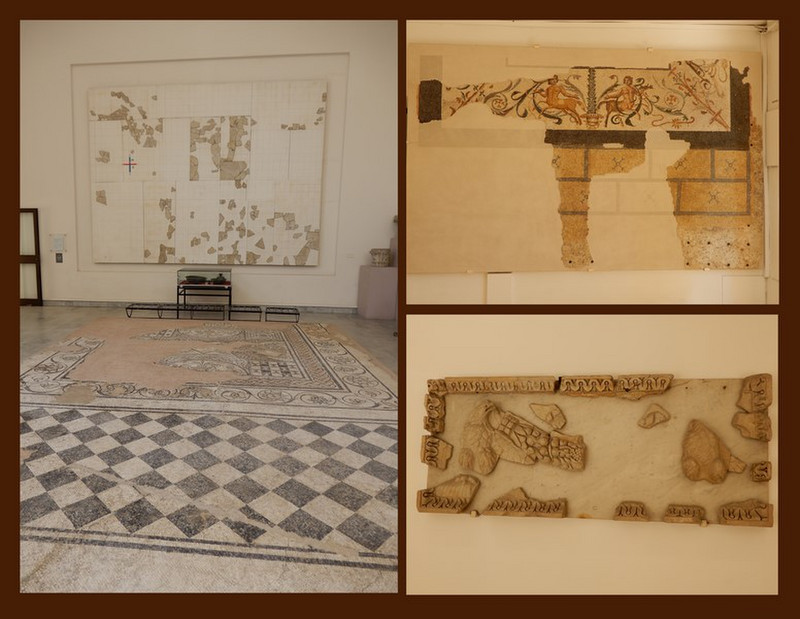 The Orange Museum Displays Many Roman Tiles