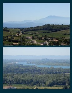 Views of the Rhone River Valley & Mts. 