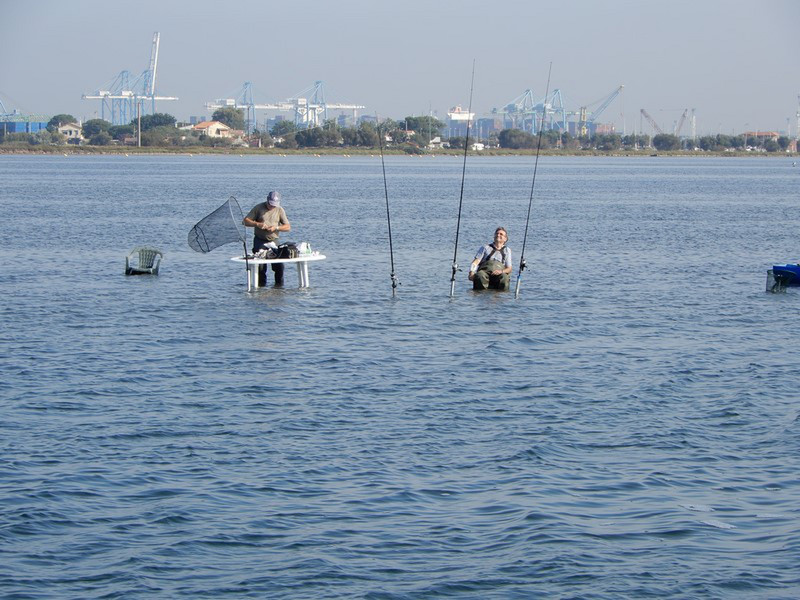 Notice The Chairs in the Water - the Channel is Shallow