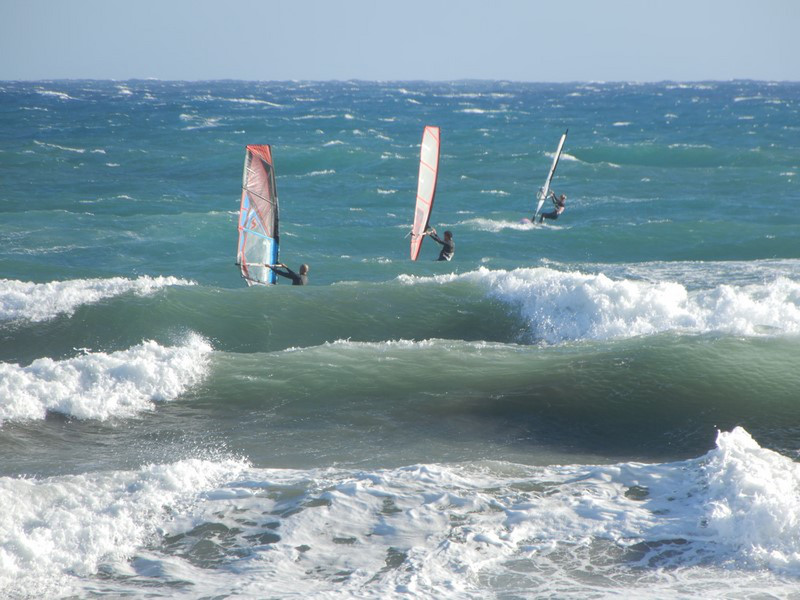 The Wind Surfers Were Happy with the Winds
