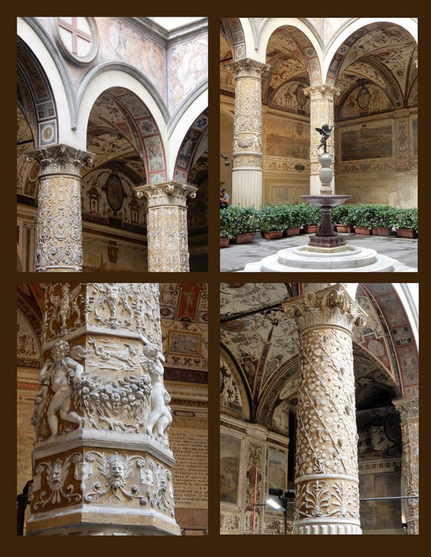 The Stone Work on the Columns in the Bargello