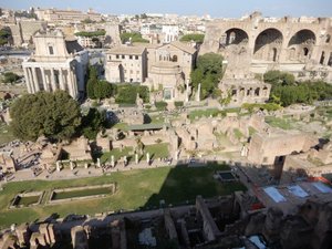 Looking Down on the Forum from Palatine Hill
