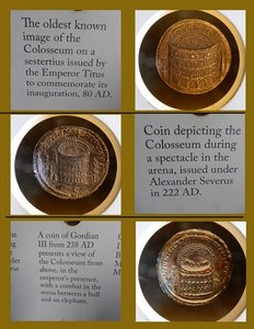 The Coliseum Captured in Metal Coins