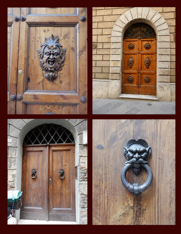 A Few of The Door Knockers In Siena 